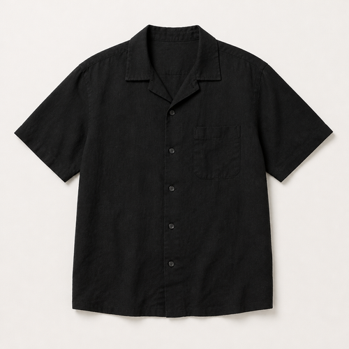 Ambrose — Camp Collar Shirt — Black