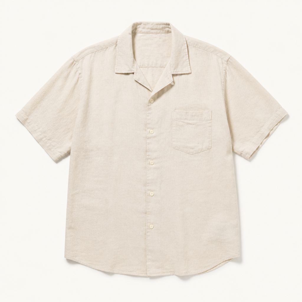 Ambrose — Camp Collar Shirt — Bone