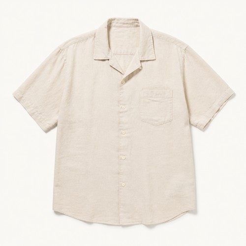 Ambrose — Camp Collar Shirt — Bone