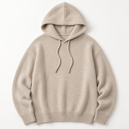 Bowery — Knit Hoodie — Oat