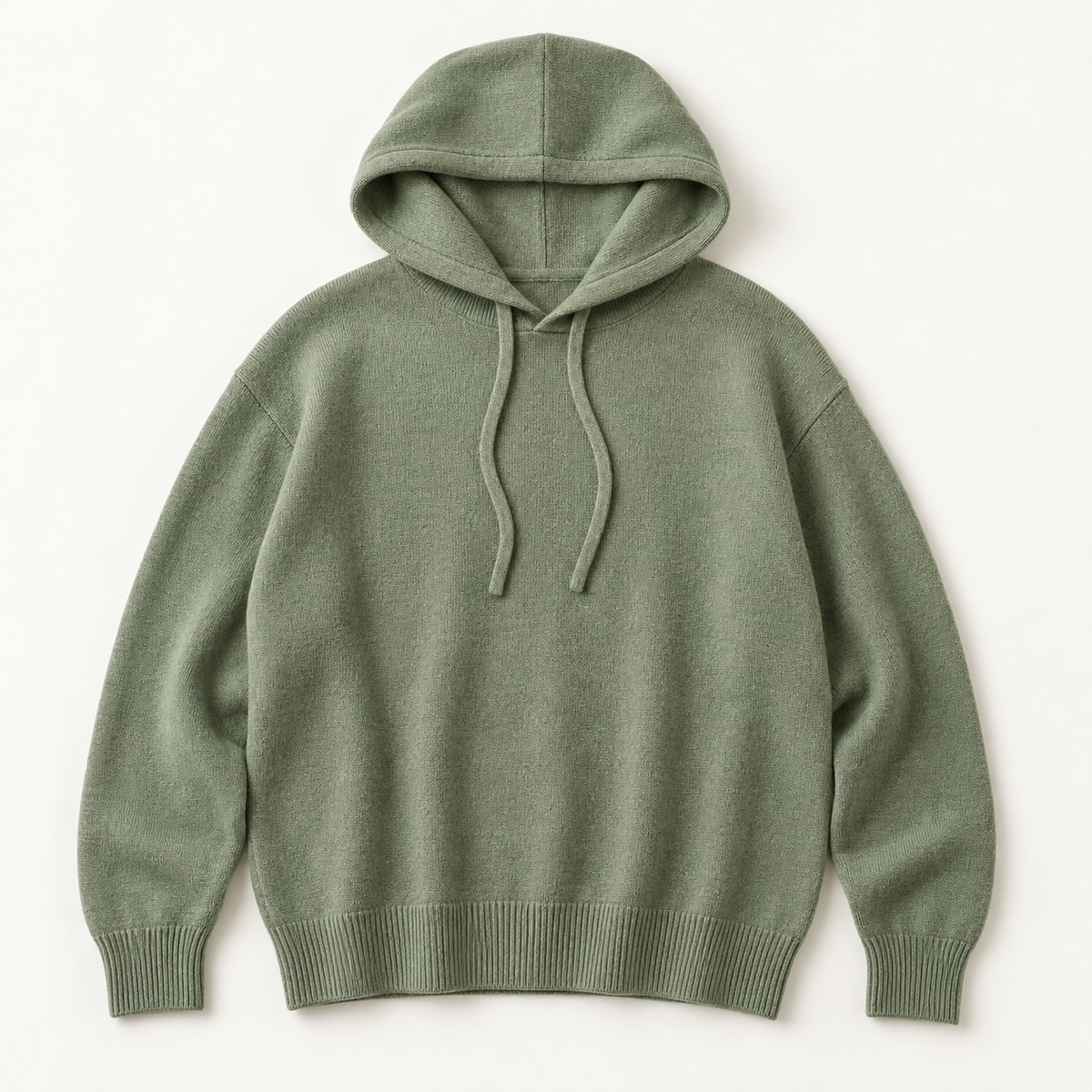 Bowery — Knit Hoodie — Sage