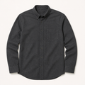 Bram — Brushed Flannel Shirt — Charcoal