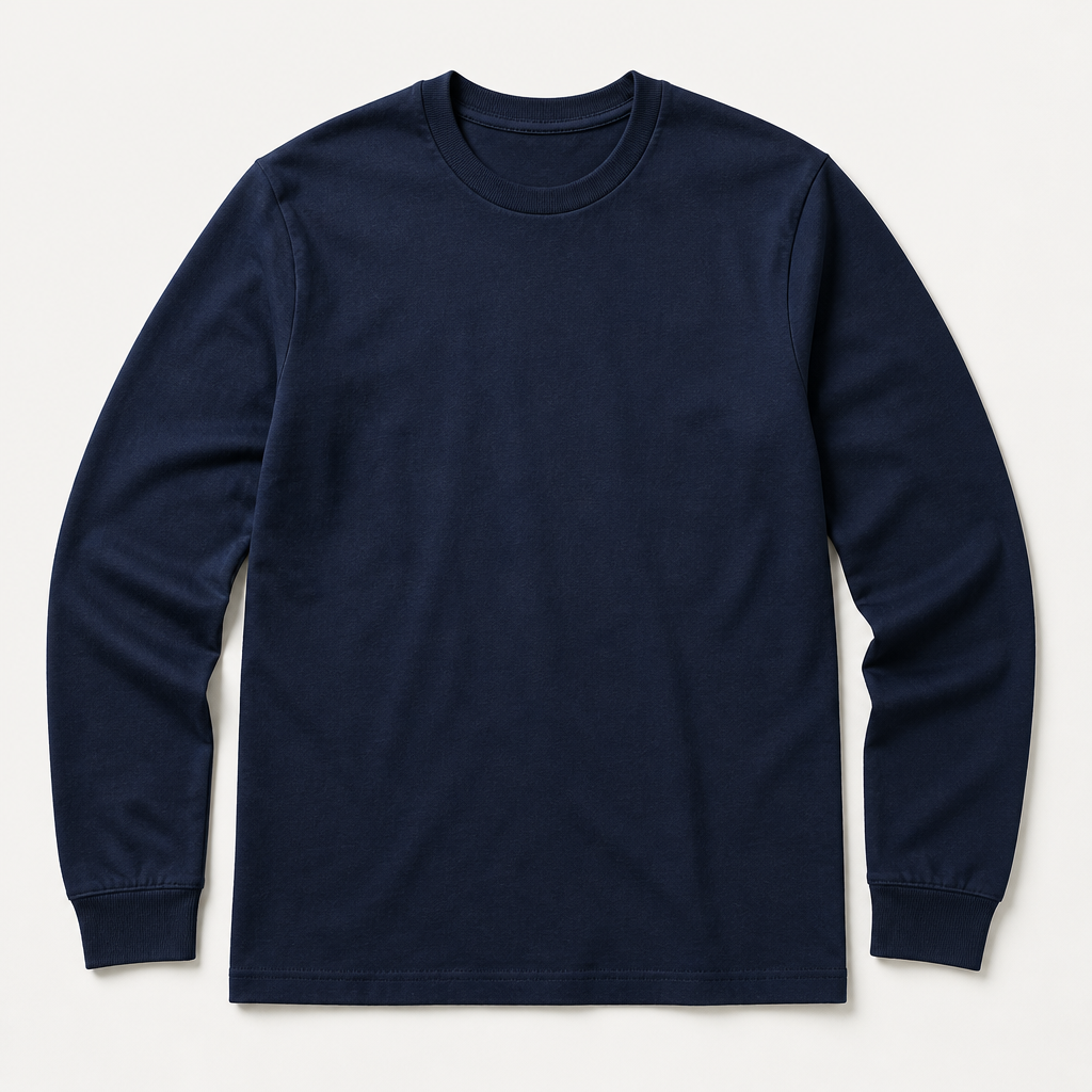 Calder — Long Sleeve Tee — Navy