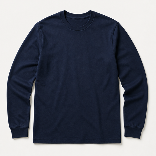 Calder — Long Sleeve Tee — Navy