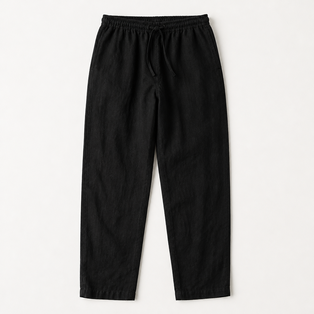 Carter — Linen Trouser — Black