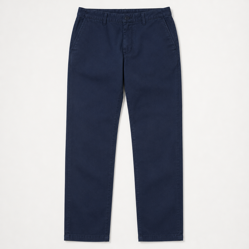 Emmett — Garment-Dyed Chino — Navy