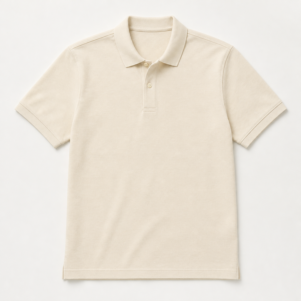 Everett — Piqué Polo — Bone
