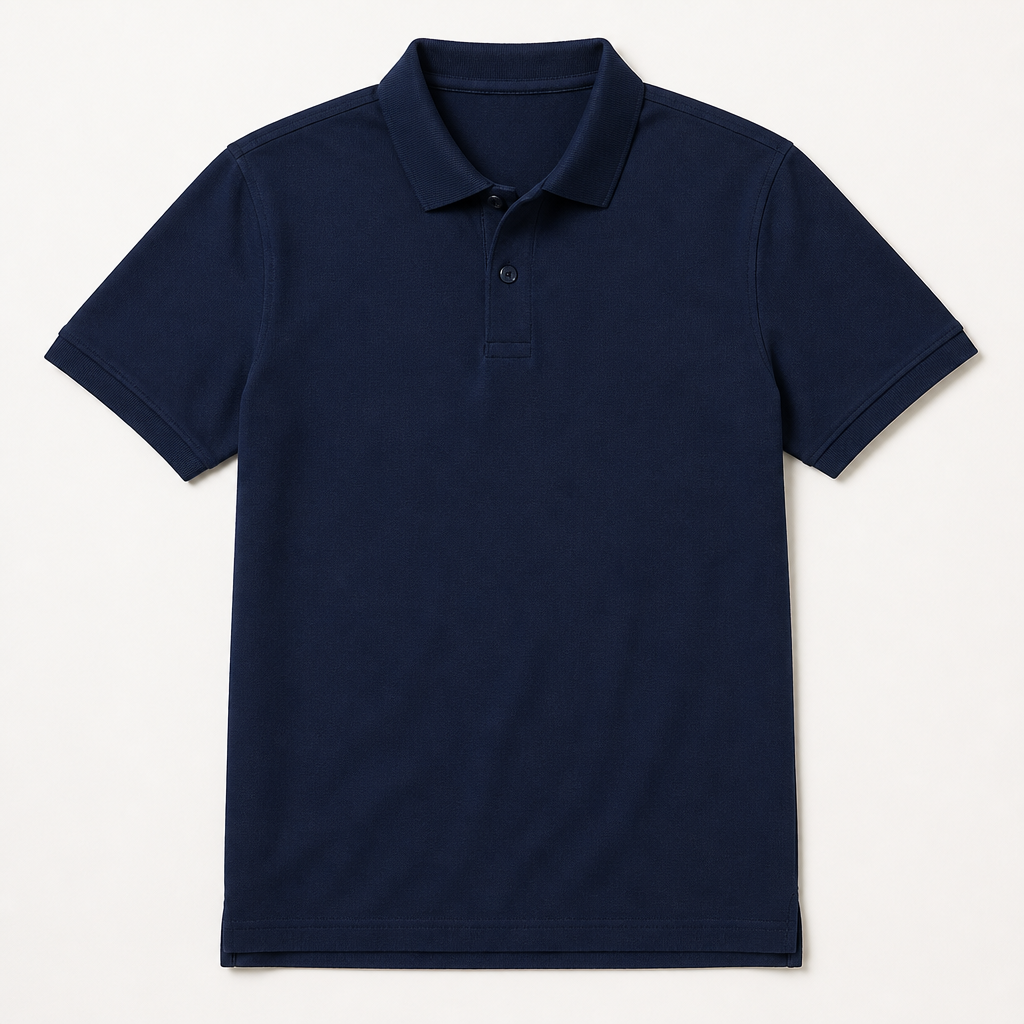 Everett — Piqué Polo — Navy