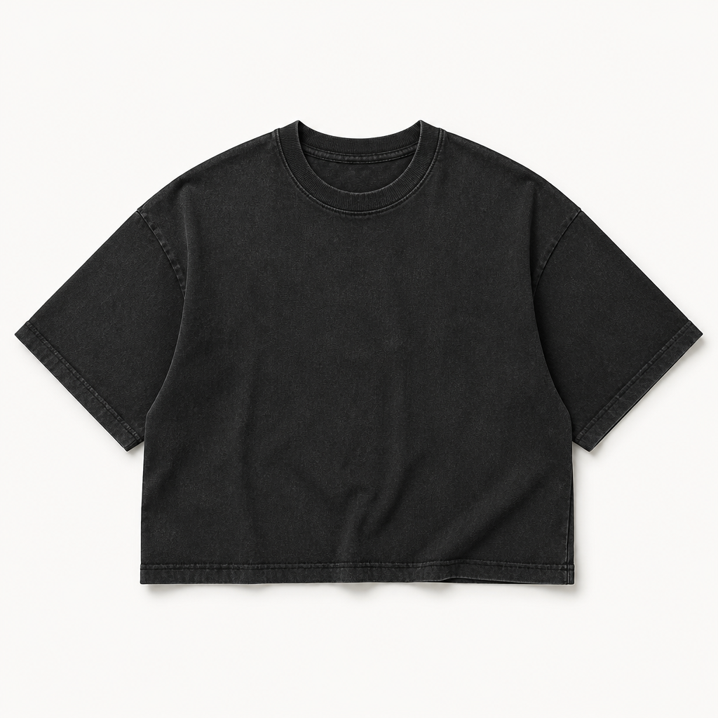 Gideon — Boxy Tee — Washed Black