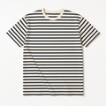 Harlan — Striped Tee — Ecru & Navy