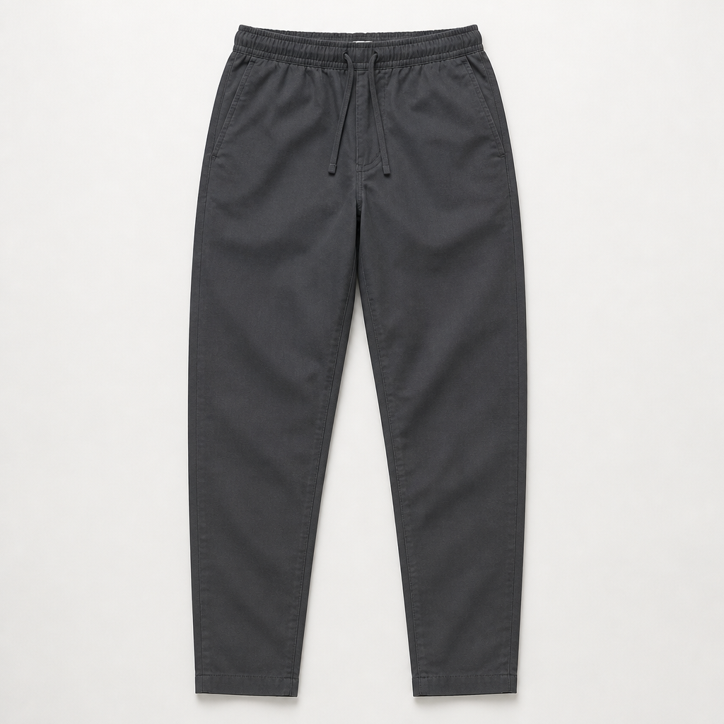 Idris — Drawstring Trouser — Charcoal