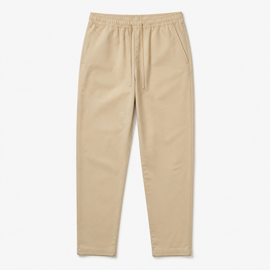 Idris — Drawstring Trouser — Sand