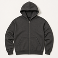 Keaton — Zip Hoodie — Charcoal