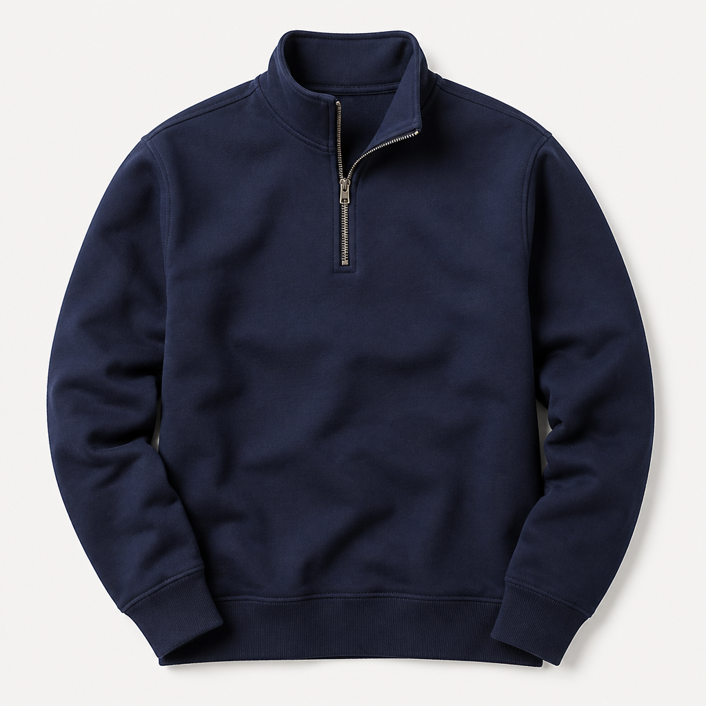 Lennox — Quarter-Zip Sweatshirt — Navy