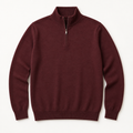 Mercer — Quarter-Zip Merino — Burgundy