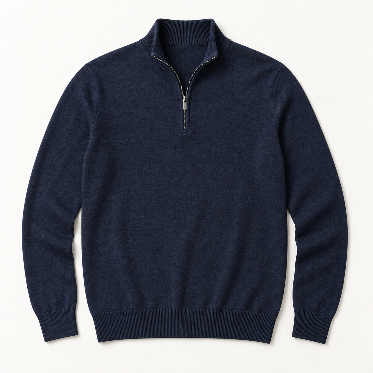 Mercer — Quarter-Zip Merino — Navy