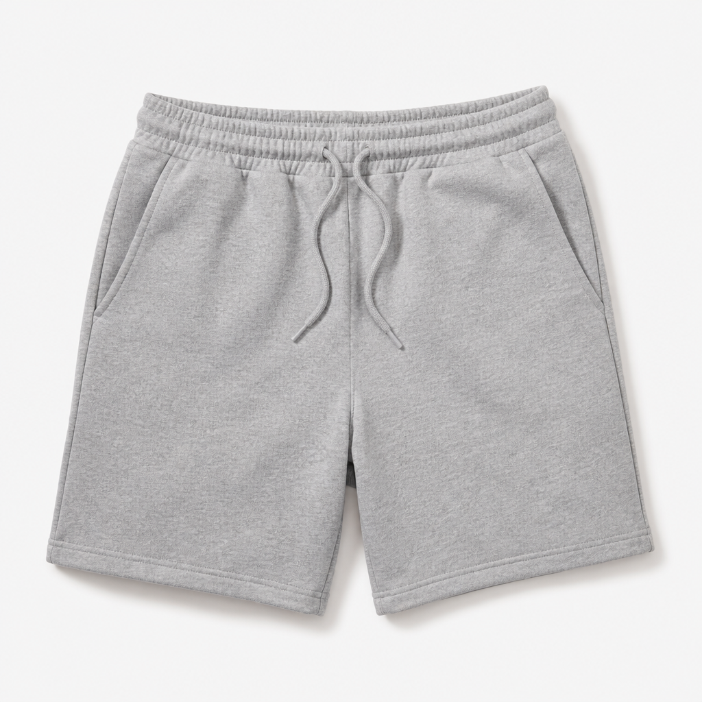 Porter — Fleece Short — Heather Grey