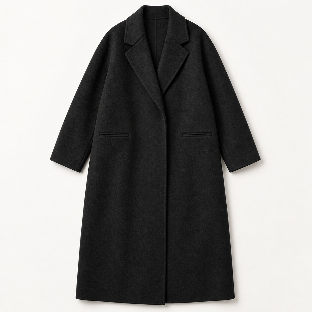 Preston — Tailored Overcoat — Black