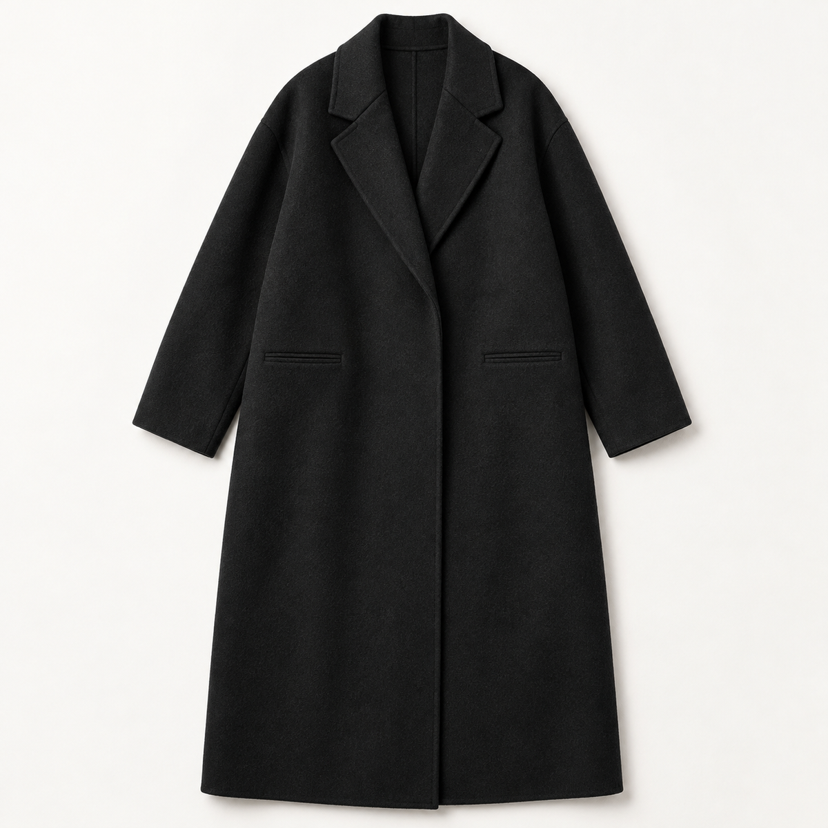 Preston — Tailored Overcoat — Black