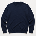 Quincy — Merino Crew — Navy