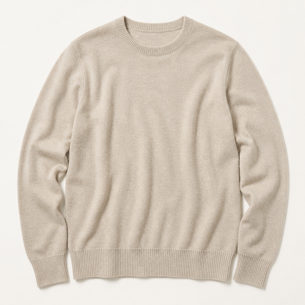 Quincy — Merino Crew — Oatmeal