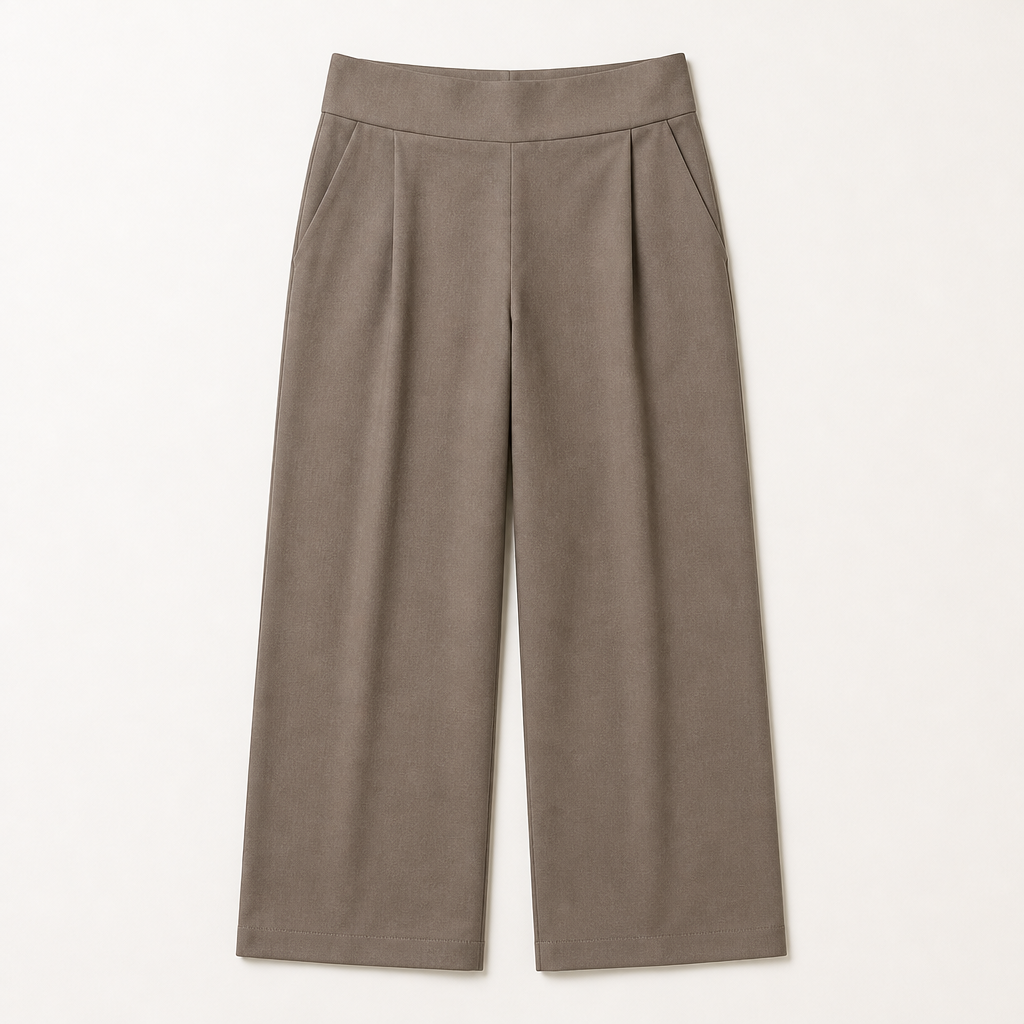 Winslow — Wide-Leg Trouser — Taupe