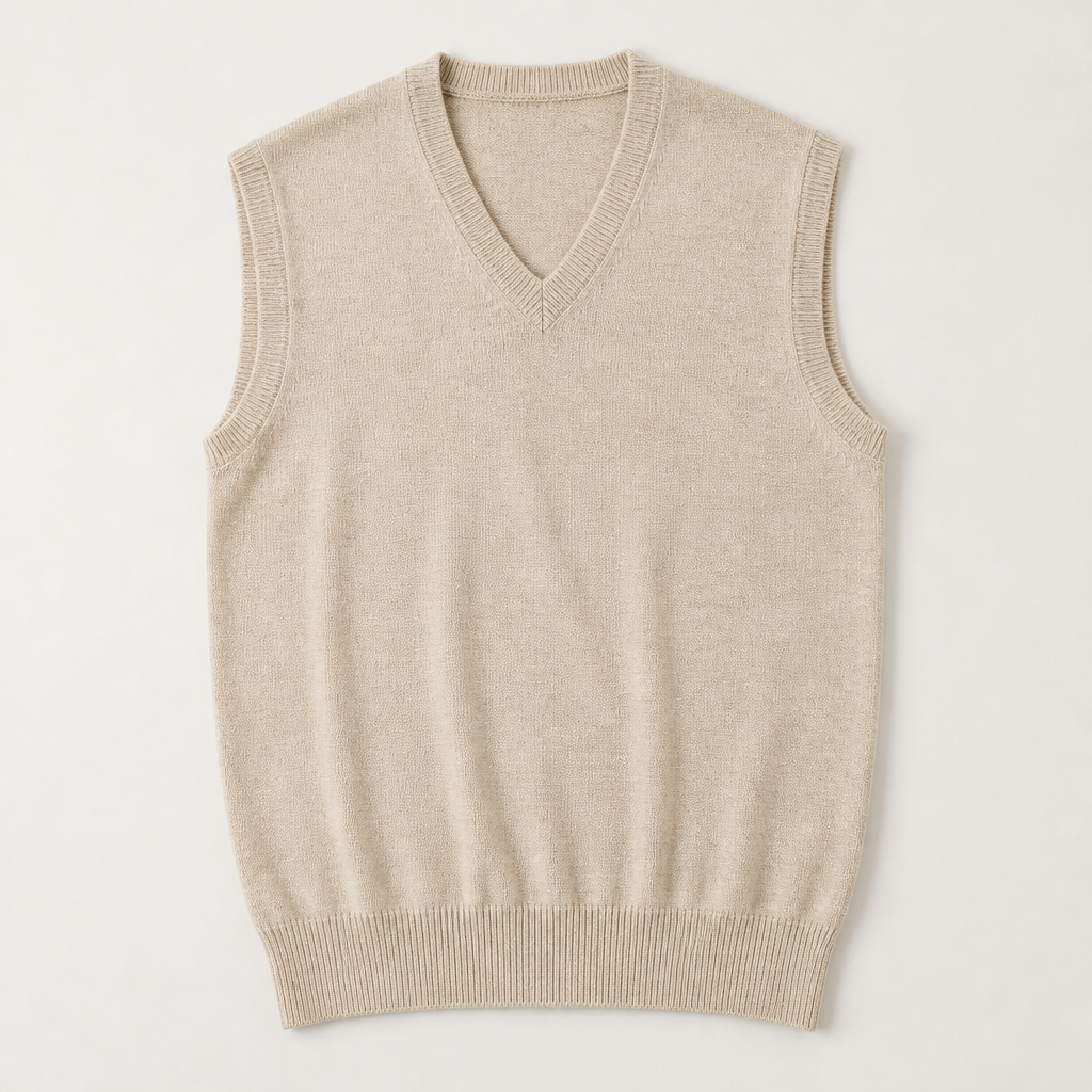 Xavier — Sleeveless Knit — Oatmeal