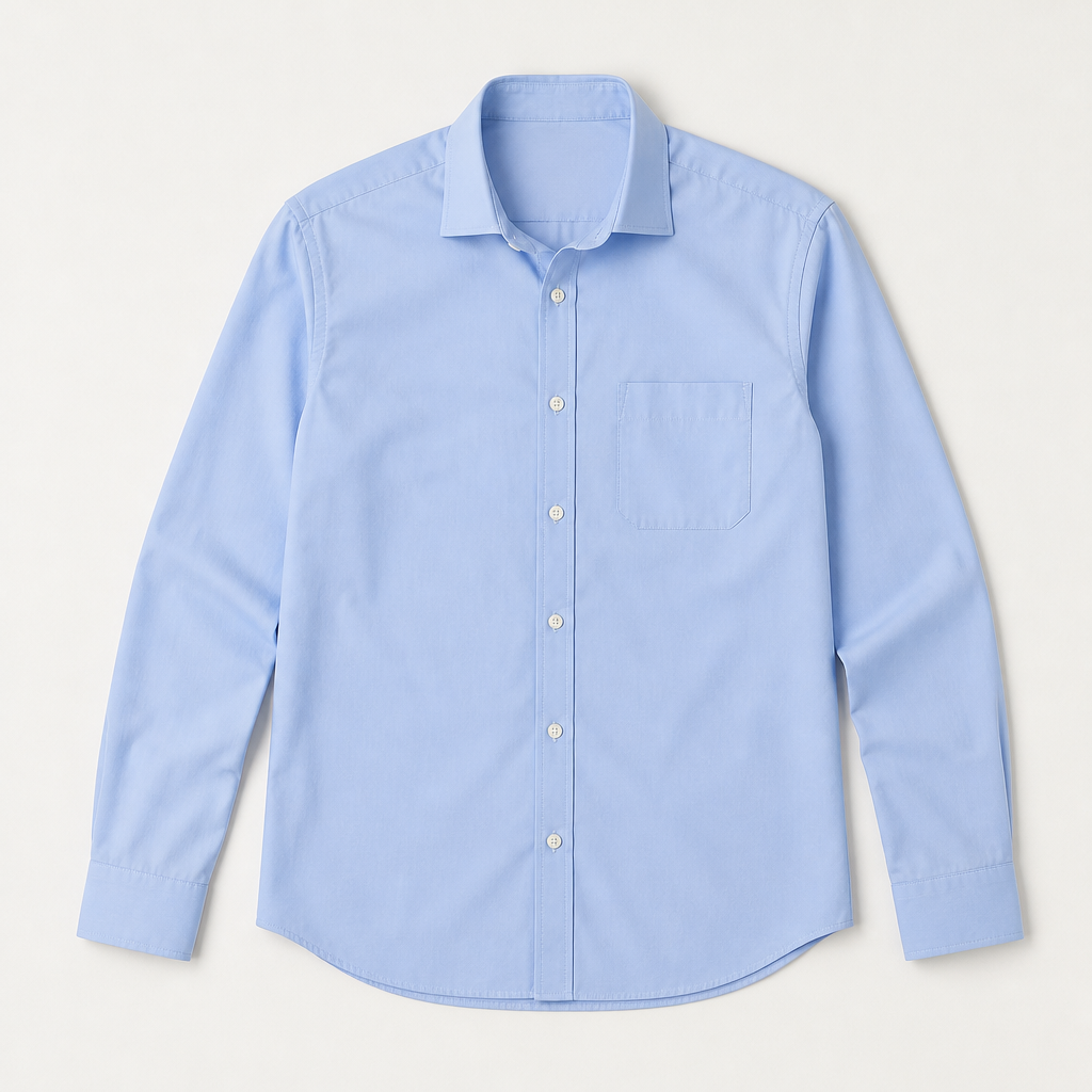 York — Poplin Shirt — Light Blue